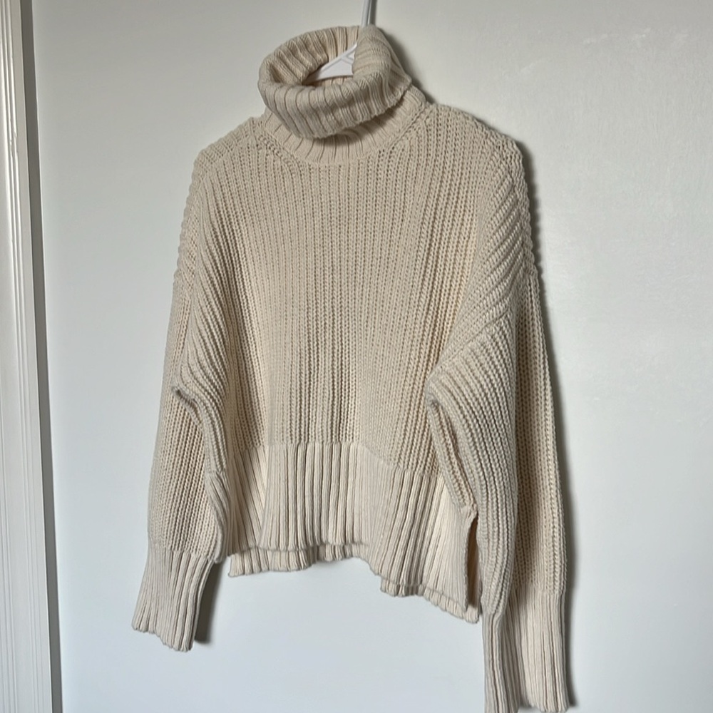 Madewell Turtleneck Cable Knit Sweater, NWOT